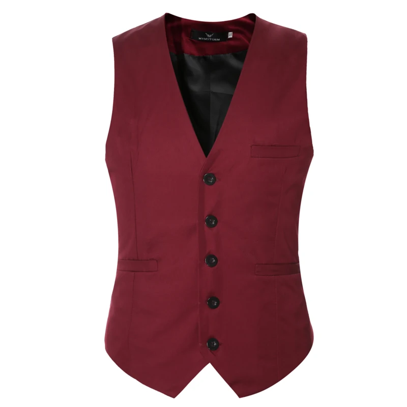 Новое поступление Мужская мода костюм жилет для мужчин Slim Fit жилеты на свадьбу