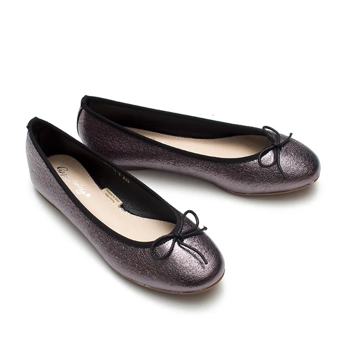 35-40size Европа и соединенные Штаты взрыв лук блестящие ткани мелкие обувь Женщины