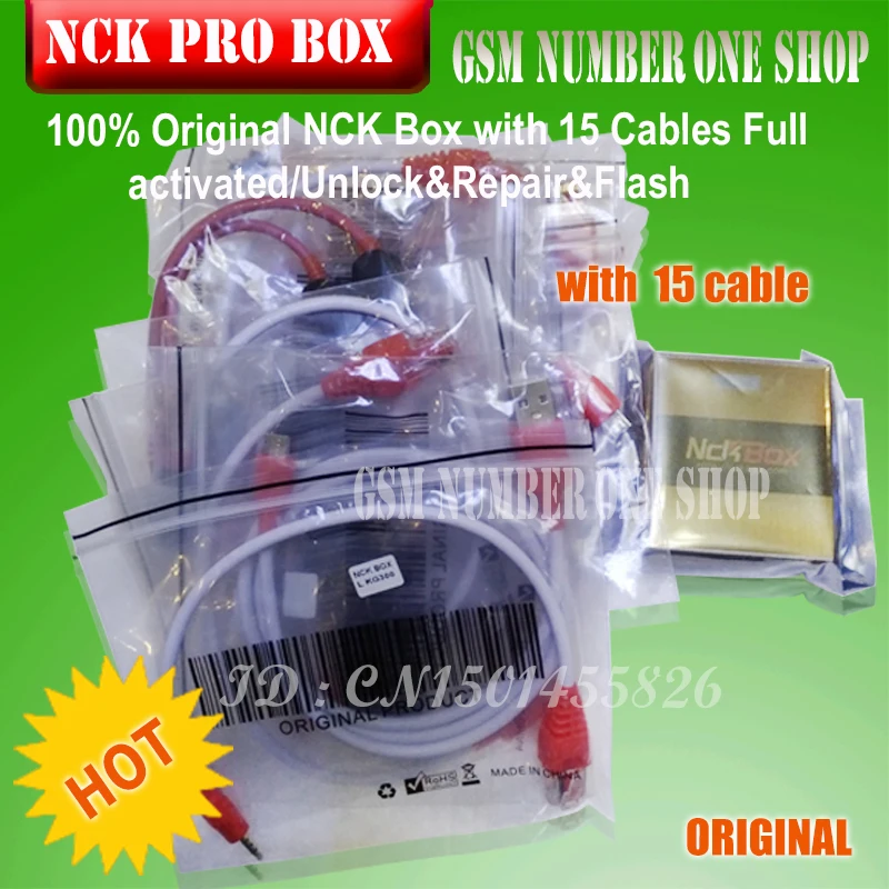 Gsmjustoncct 100% оригинальная коробка NCK PRO с 15 кабелями полностью