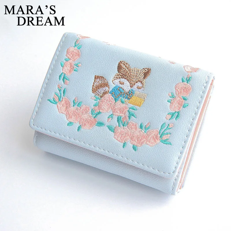 Женские мини кошельки Mara's Dream для денег с вышивкой милые женские высокого
