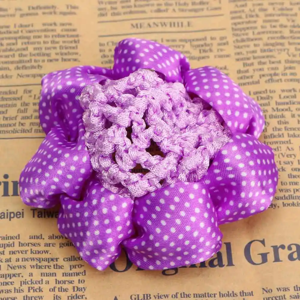 Purple 1 шт Мода девушка женщины точка блестящая булочка крышка снуд Балет Танцы Фигурное катание Сеть волос крючком лента для волос аксессуары для волос - Цвет: Purple