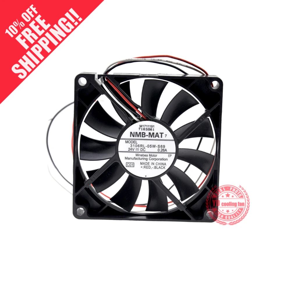 Новый NMB MAT 3106RL 05W S69 24V 0.26A 8 см 8015 Вентилятор охлаждения| |