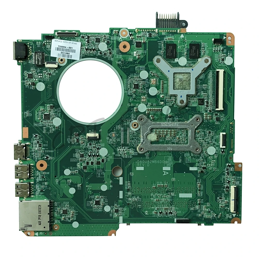 DA0U82MB6D0 для hp Pavilion 15-N 15T-N200 материнская плата для ноутбука 751494-501 DA0U82MB6D0 I5-4200U 2G ЦП материнская плата протестирована