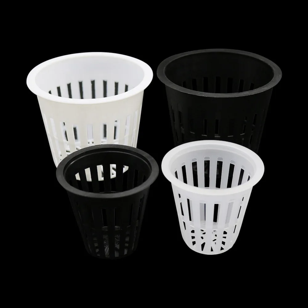 PP Plastic Net Cup Soilless cultivation Mesh Pot Seedling Hydroponic colonization basket Vegetable Planting Equipment 15 Pcs | Дом и сад