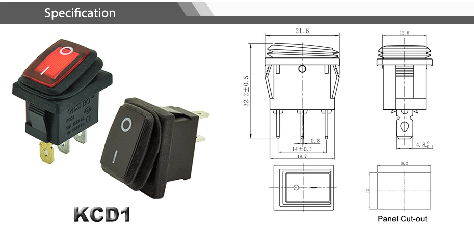 12V 220V красный светодиодный светильник 10A 250V AC водонепроницаемый кулисный переключатель 3 pin SPST ON OFF Приборная панель автомобиля лодка морской кулисный переключатель