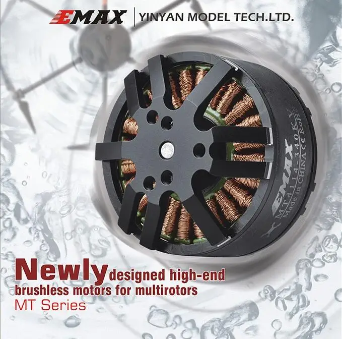 4 компл./лот оригинальный EMAX бесщеточным Мотором MT3110 700KV 480KV плюс поток двигатель CW