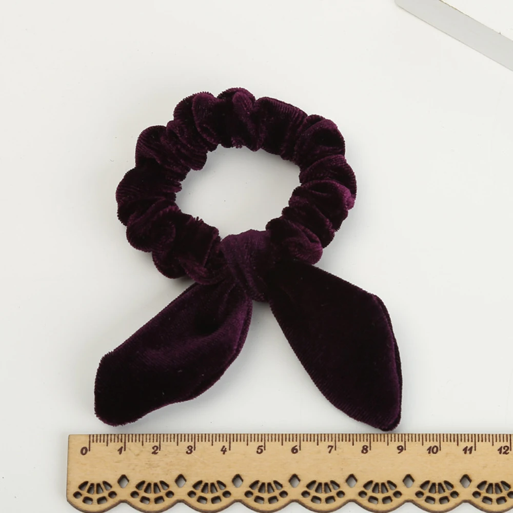 

New Arrive Cute Bunny Ear Bow Scrunchies Scrunchies Women Fashion Head Bands Hair Headdress Accessories