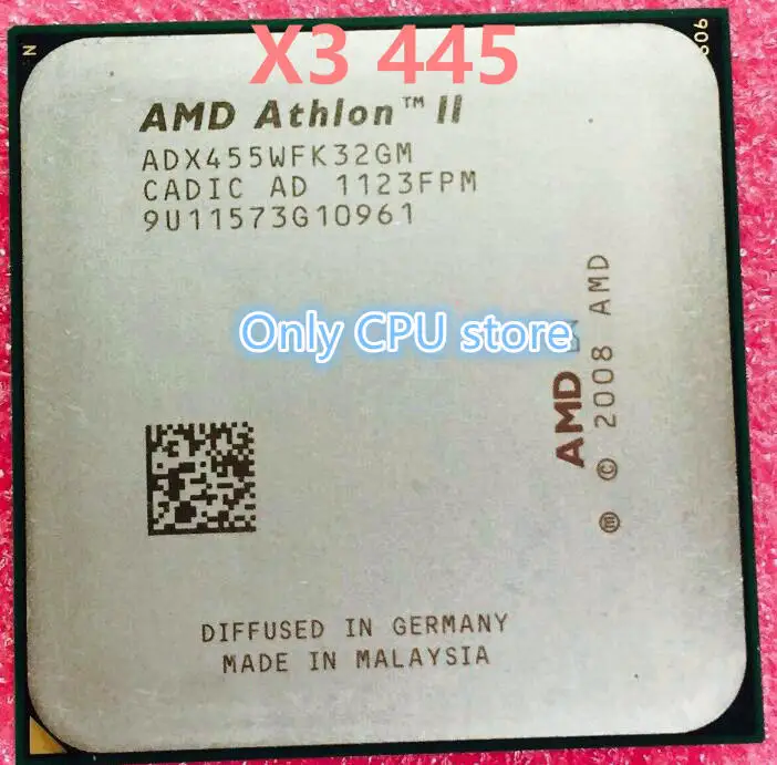 Процессор AMD Athlon II X3 445X445 с тремя ядрами AM3 938 cpu