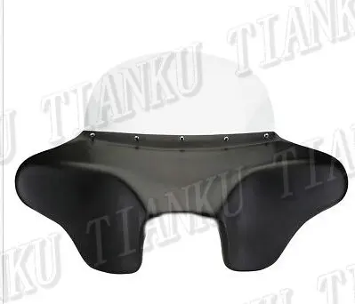 Матовый черный обтекатель ветрового стекла для Fit Sportster XL883 1200 48 72 Dyna Wide Glide Softail FLST