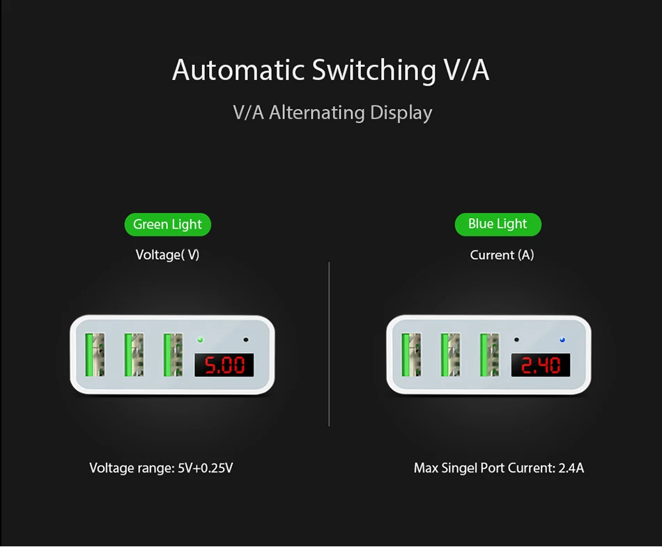 FLOVEME 5V3A светодио дный Дисплей 3 Порты USB Зарядное устройство для iPhone X Xs Макс Универсальный быстрой зарядки мобильного телефона Зарядное устройство для xiaomi huawei usb charger зарядка для телефона