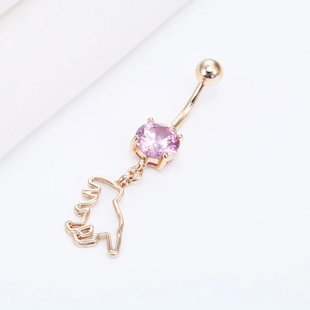 Женские серьги гвоздики апатозавр динозавр Юрского периода пирсинг пупка кольца