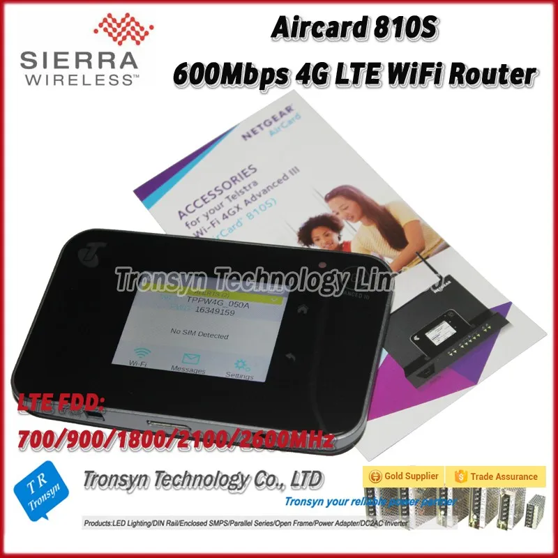 Оригинальный разблокированный Wi Fi роутер Netgear 600 Мбит/с Aircard AC810S 4G LTE Cat11 поддержка