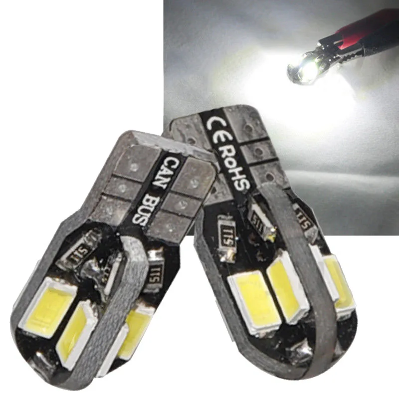 20 шт. Canbus T10 194 168 W5W 5730 8 LED SMD Белая Автомобильная боковая лампа с клиновидным