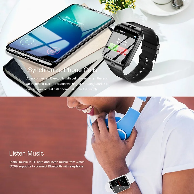 Bluetooth DZ09 Смарт часы Relogio Android Smartwatch телефонный звонок SIM TF камера для IOS iPhone Samsung HUAWEI