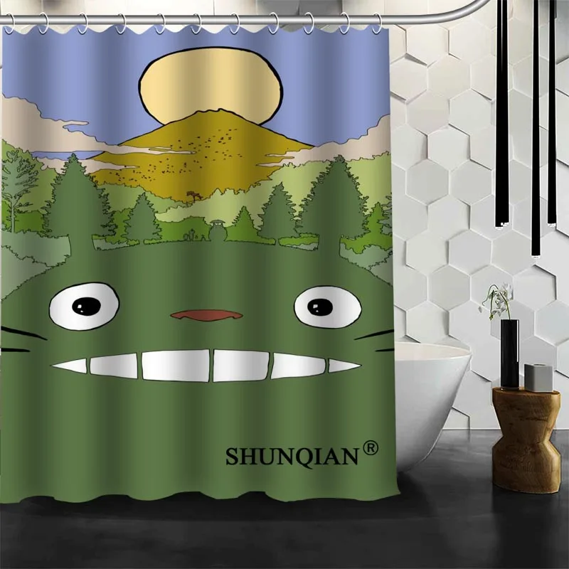Лучшая Красивая занавеска для душа My Neighbor Totoro ванной водонепроницаемая из ткани