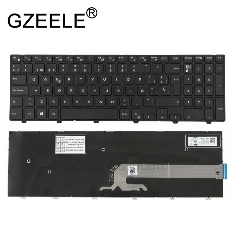 

New SP Spanish Teclado Keyboard For Dell Inspiron 15 3000 3541 3542 3543 3551 3558 3552 3559 5547 5548 5558 5555 5551 5758 5755