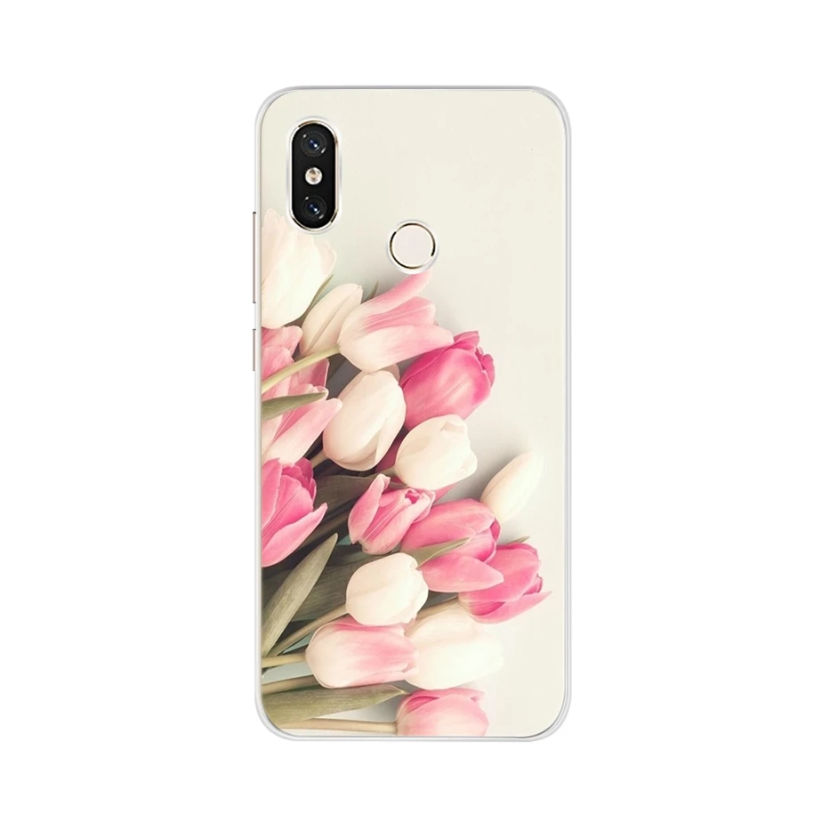 Силиконовый чехол для Xiaomi Mi 8 Lite Мягкий защитный из ТПУ телефона lite Mi8 Youth задняя