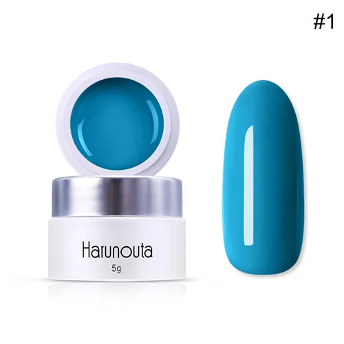 blue1 Harunouta гель для звездной живописи 49 цветов 5 г чистый лак гель для дизайна ногтей салон замочить от УФ светодиодный рисунок «сделай сам» гель - Цвет: blue1