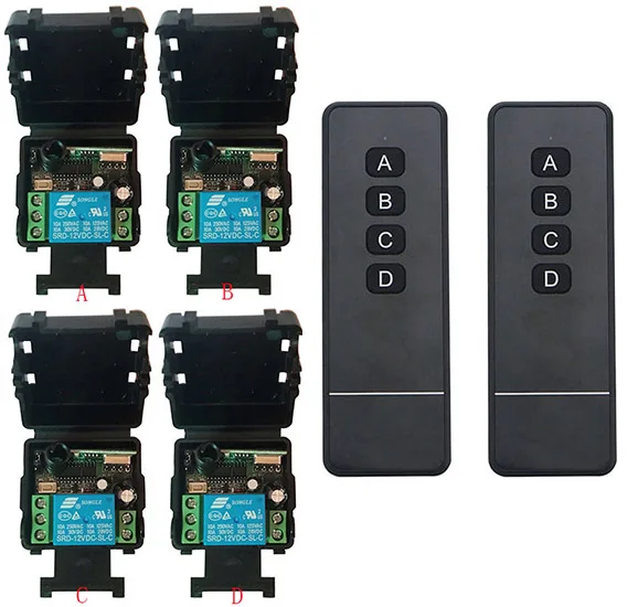DC 12V 24V 1 CH каналы 1CH RF беспроводной пульт дистанционного управления Система