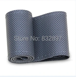 Высокое качество второй слой натуральная кожа чехол на руль Воловья покрытие