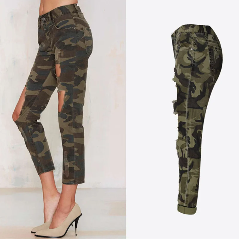 LOGAMI камуфляжные женские узкие джинсы с завышенной талией|Узкие джинсы| |