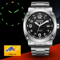nedss top brand watch tritium military mens watch automatic watch mechanical watches luminous hands 50m waterproof