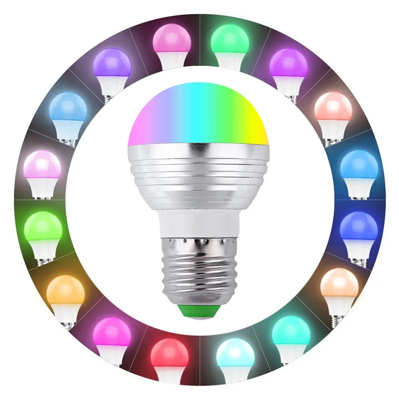 1 шт. E27 E14 светодиодный светильник RGB точечный с регулируемой яркостью плюс