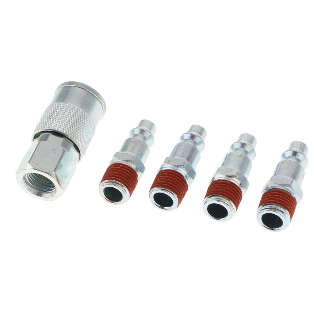 5 шт. фитинг для компрессора соединители быстросъемный 1/4 ''NPT| |
