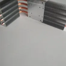 Diy L плата универсальный проектор высокой мощности Светодиодный радиатор может быть оснащен двусторонним вентилятором с 4 шт. 8 мм тепловая труба спеченный слой