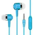 Blue Наушники-вкладыши для мобильного телефона, цветная гарнитура с линейным управлением, сабвуфер с пшеничными наушниками, Универсальная гарнитура для мобильного телефона, аксессуары - Цвет: Blue