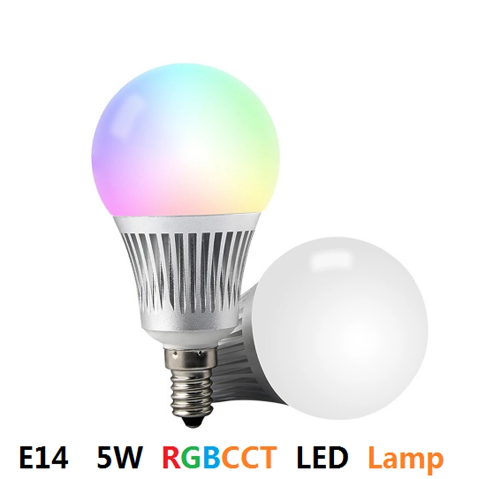 Оригинальный Milight E14 5 Вт RGB + CCT RGBWW светодиодный лампы с WI FI контроллер 16 миллионов