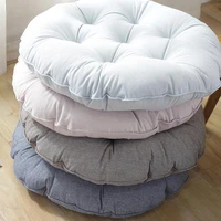 cotton and linen art futon thickening soft thick pure colorful decorative office chair pad round cushion sofa seat cushions yoga