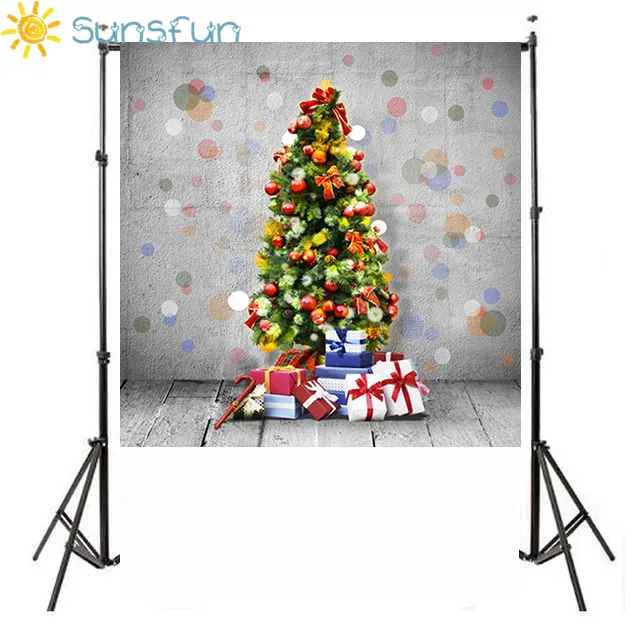 Sunsfun Виниловый фон для фотосъемки рождественские подарки дерево украшение фотографический фон для студийной фотосъемки