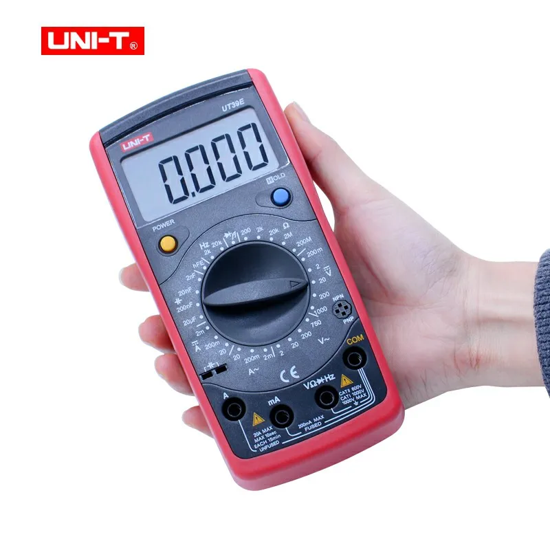 Цифровой мультиметр с ЖК дисплеем ручной UT39A/UT39B/UT39C/UT39E переменный ток постоянный