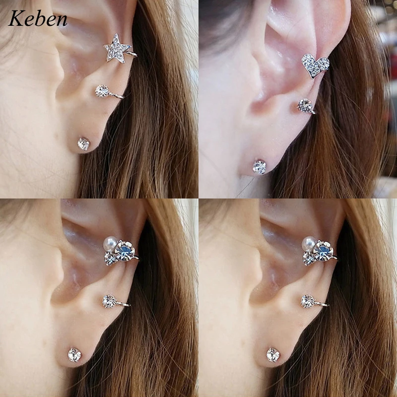 Brincos имитация жемчужная заколка серьги букле d'oreille Bijoux Австрия Кафф с
