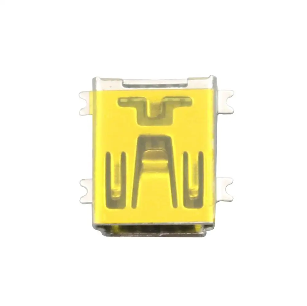 100 шт. медный мини USB Тип B 5-контактный женский SMD стандартный разъем для пайки |
