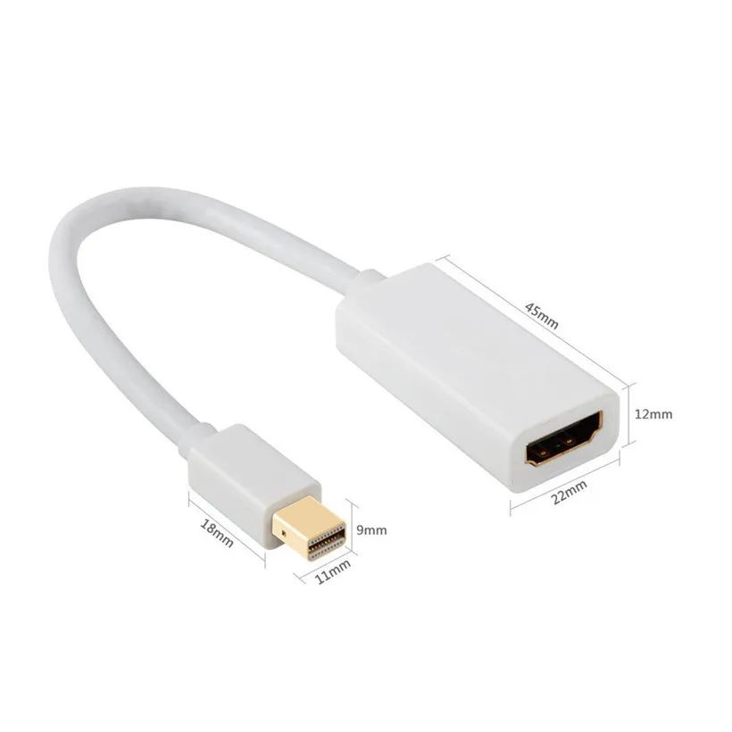 Переходник CARPRIE Mini DisplayPort HDMI высококачественный конвертер для Apple Macbook Pro Air 180123