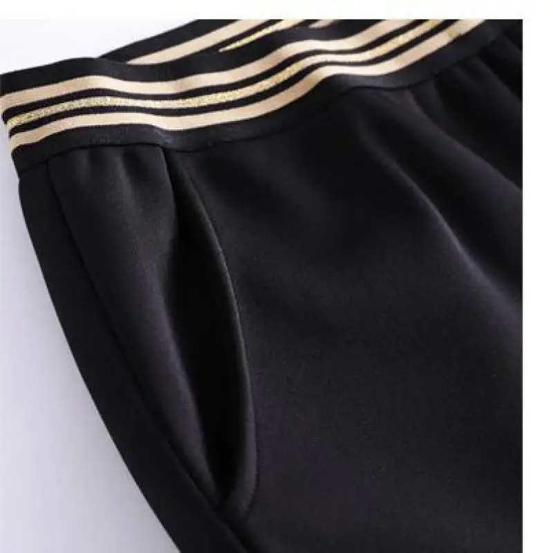 Plus Size 10XL Warm Winter Velvet Pants For Women Elastic High Waist Black Color Pencil Pants Pantalones Mujeres
