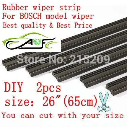 

Free shipping Auto Car Vehicle Insert Rubber strip Wiper Blade (Refill) 6mm Soft 26" 650mm 2pcs/lot car accessories