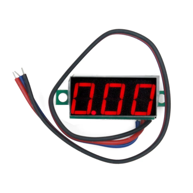 100 шт./лот DC0 100V 0 28 дюймов 3 Биты цифровая панель напряжения вольтметр тестер