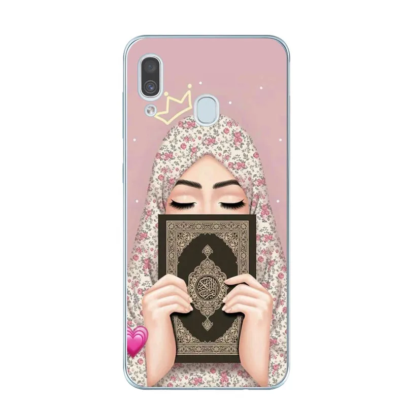 Мусульманский Исламский хиджаб чехол для телефона с глазами Samsung A10 A30 A40 A50 A60 A70 A80