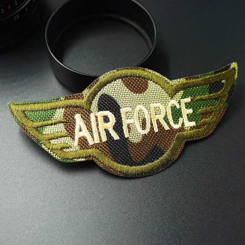 Нашивки с вышивкой AIR FORCE 4 8x10 5 см аппликация для шитья одежды аксессуаров|iron on|iron on