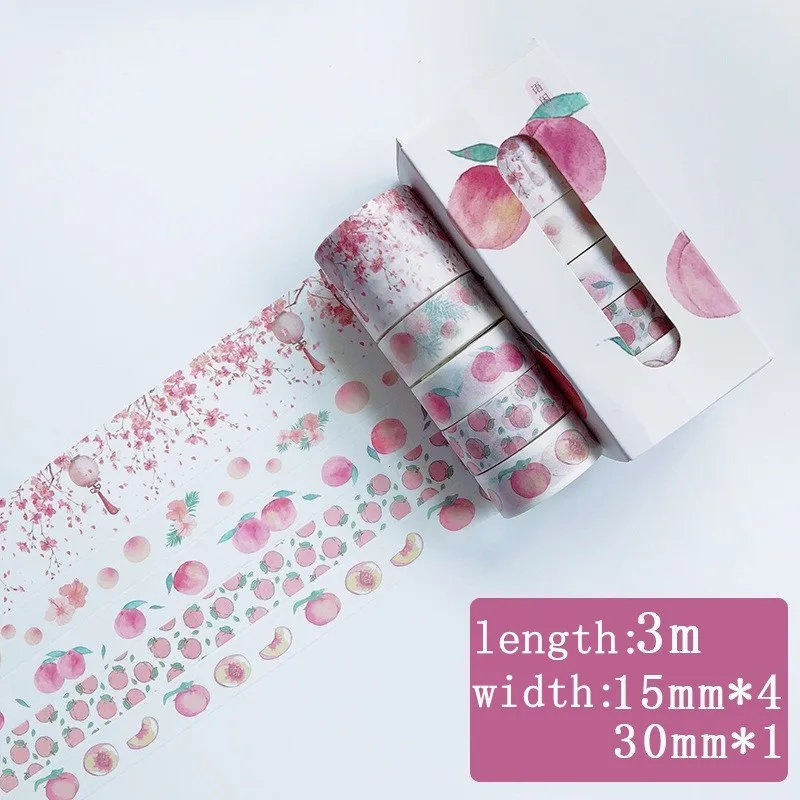 7 5 шт./лот цветок Фольга Сделай Сам лента для декорации Washi Скрапбукинг клейкую ленту наклейки Скрапбукинг Washitape стиральная лента 024028 - Цвет: 7