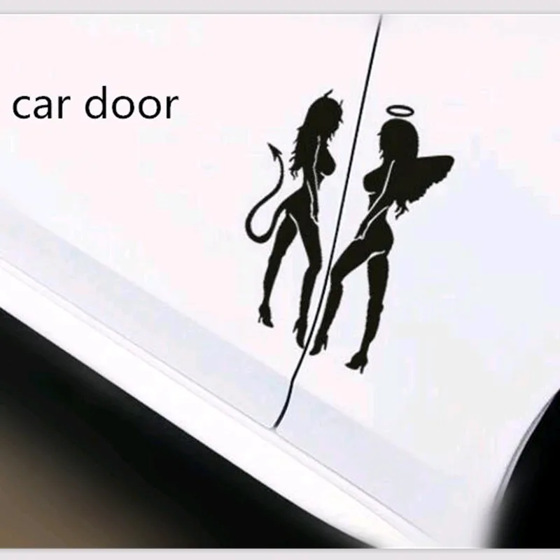 Автомобильный Стайлинг Дьявол Ангел наклейки для автомобиля audi a3 nissan qashqai peugeot 206