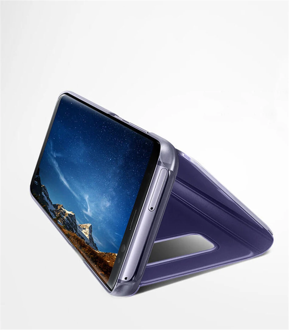 Роскошный зеркальный флип чехол GXE для Samsung Galaxy S8 Plus S6 S7 Edge Note 8 5 A3 A5 A7 J3 J5 J7 2017 Prime с