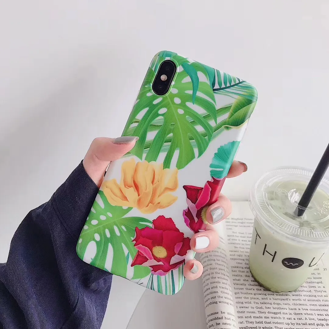 Moskado ананас зеленый лист чехол для телефона iPhone 6 6s 7 8 Plus винтажный банановый