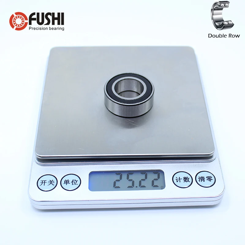 3903 2RS подшипник 17*30*10 мм (1 шт.) двухрядный герметичный RS угловой контактный