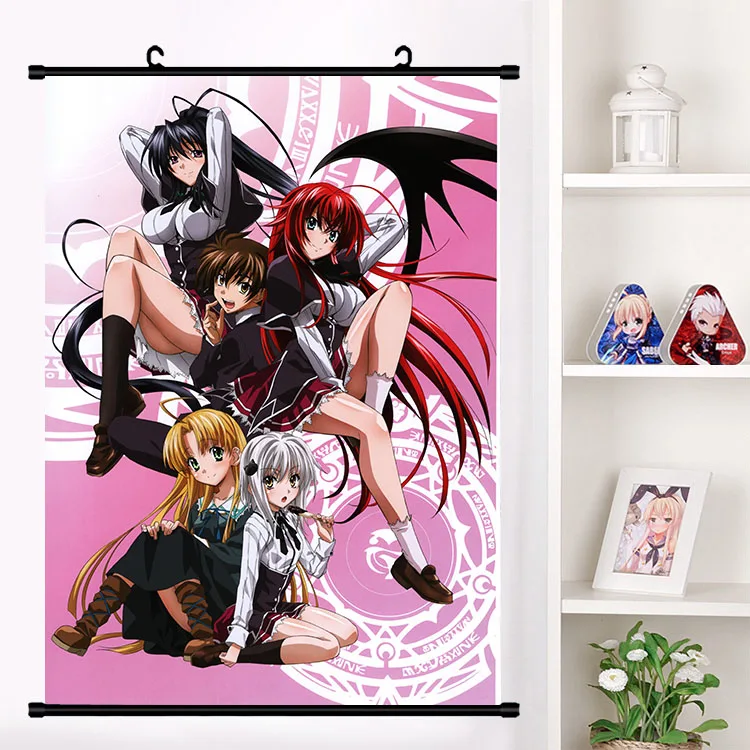 Аниме старшеклассница DxD Азия Argento Himejima Akeno настенные свитки плакат мультфильм настенные подвесные плакаты коллекция домашнего декора