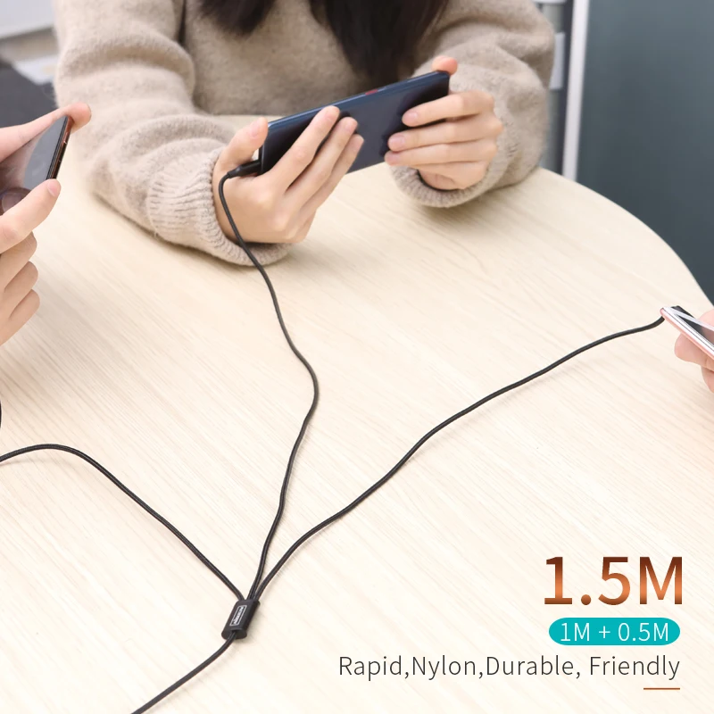 Nillkin usb кабель 3 в 1 micro USB зарядное устройство для iPhone type-C зарядный кабель для iPhone XS Max/X/8 Micro USB телефон Pocophone F1