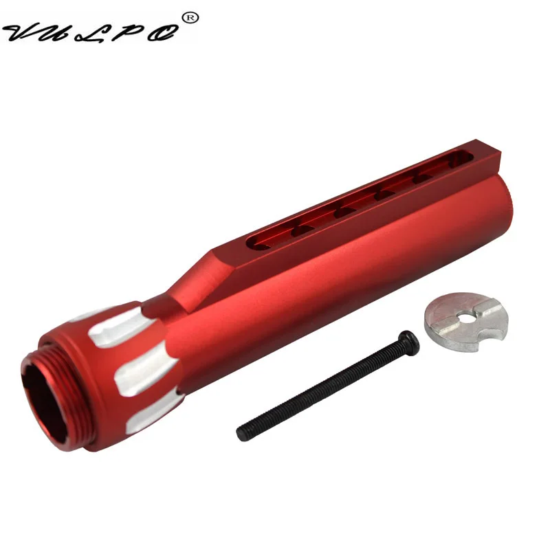 Red VULPO стиль 6 позиции трубы для страйкбола AEG M4/M16 принадлежности для охоты - Цвет: Red